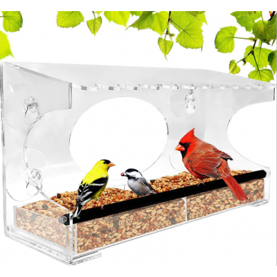 Bird lover gift Modern  Birdwatching  Acrylic Hanging  Bird Feeder